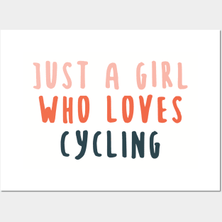 Just A Girl Who Loves Cycling Vintage Posters and Art